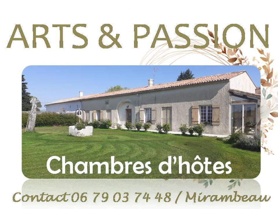 Arts & Passion Bed & Breakfast Mirambeau  Dış mekan fotoğraf